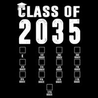 Class Of 2035 Graduation Countdown Women's V-Neck T-Shirt