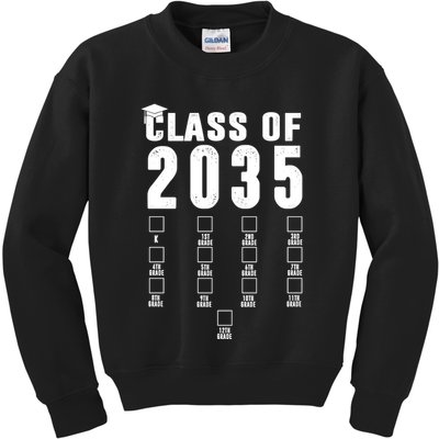 Class Of 2035 Graduation Countdown Kids Sweatshirt