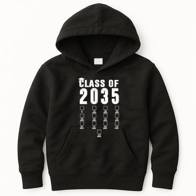 Class Of 2035 Graduation Countdown Kids Hoodie