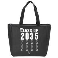 Class Of 2035 Graduation Countdown Zip Tote Bag