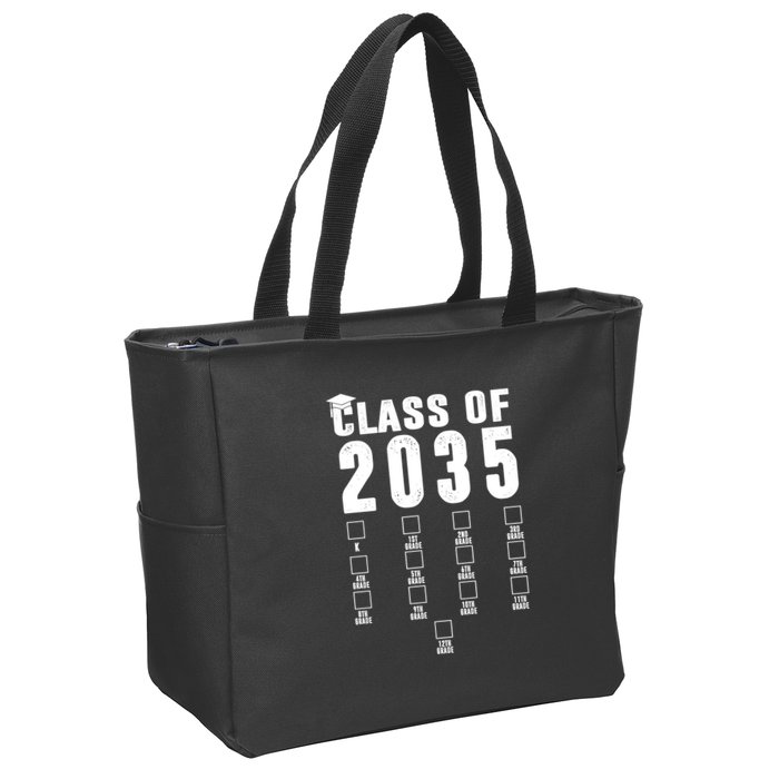 Class Of 2035 Graduation Countdown Zip Tote Bag