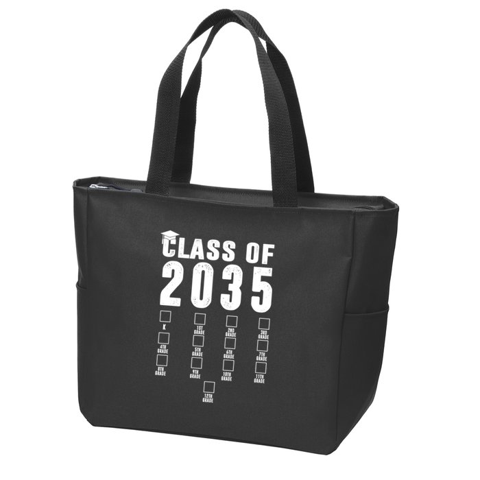 Class Of 2035 Graduation Countdown Zip Tote Bag