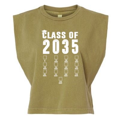 Class Of 2035 Graduation Countdown Garment-Dyed Women's Muscle Tee