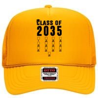 Class Of 2035 Graduation Countdown High Crown Mesh Back Trucker Hat