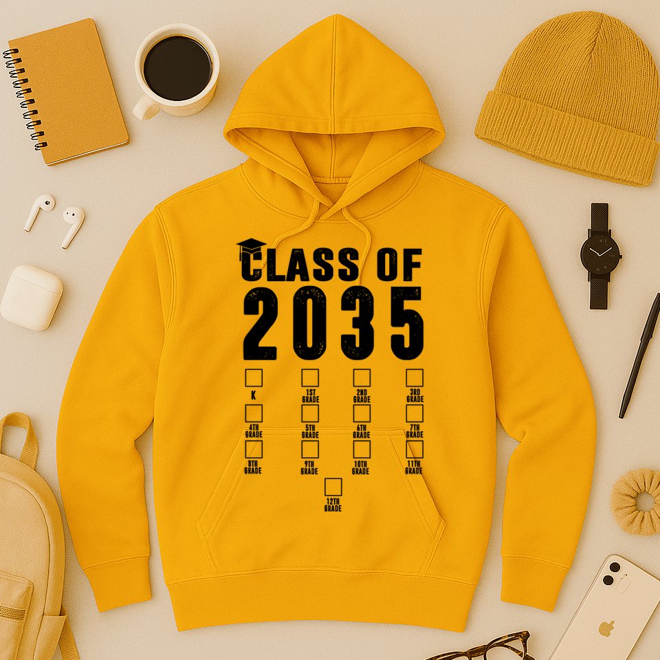 Class Of 2035 Graduation Countdown Hoodie