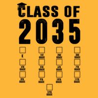 Class Of 2035 Graduation Countdown Long Sleeve Shirt