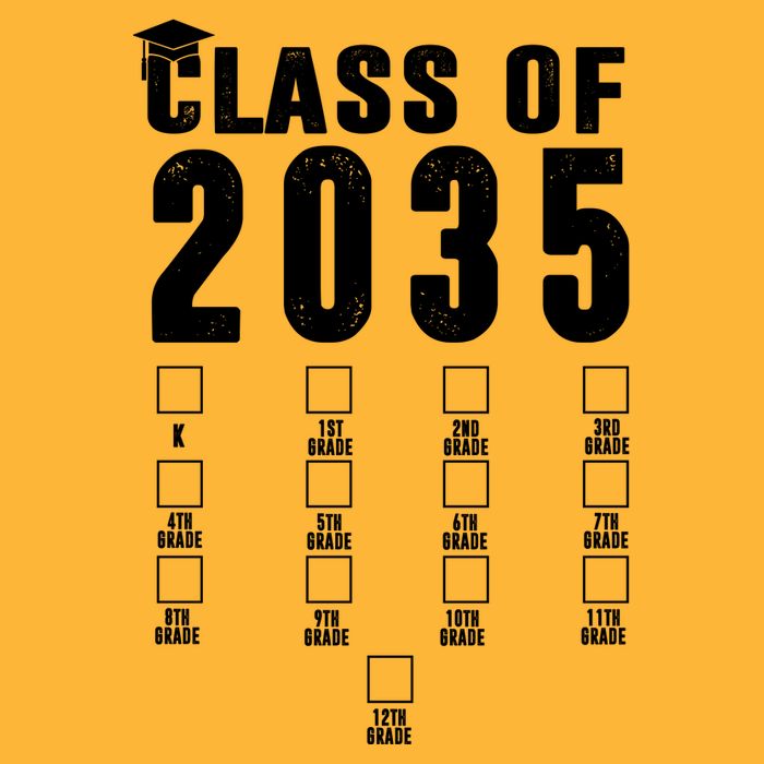 Class Of 2035 Graduation Countdown Long Sleeve Shirt