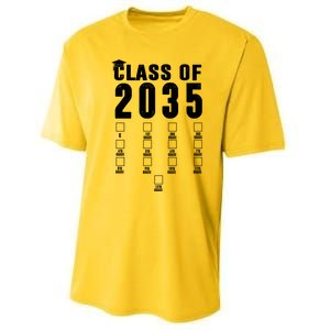 Class Of 2035 Graduation Countdown Performance Sprint T-Shirt