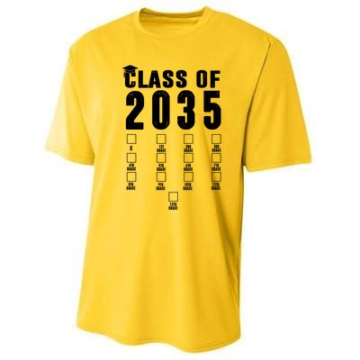 Class Of 2035 Graduation Countdown Performance Sprint T-Shirt