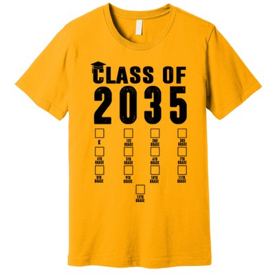 Class Of 2035 Graduation Countdown Premium T-Shirt