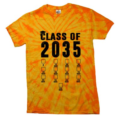 Class Of 2035 Graduation Countdown Tie-Dye T-Shirt