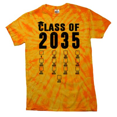 Class Of 2035 Graduation Countdown Tie-Dye T-Shirt