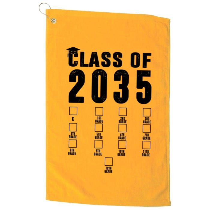 Class Of 2035 Graduation Countdown Golf Towel