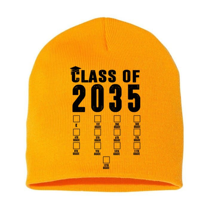 Class Of 2035 Graduation Countdown Short Acrylic Beanie