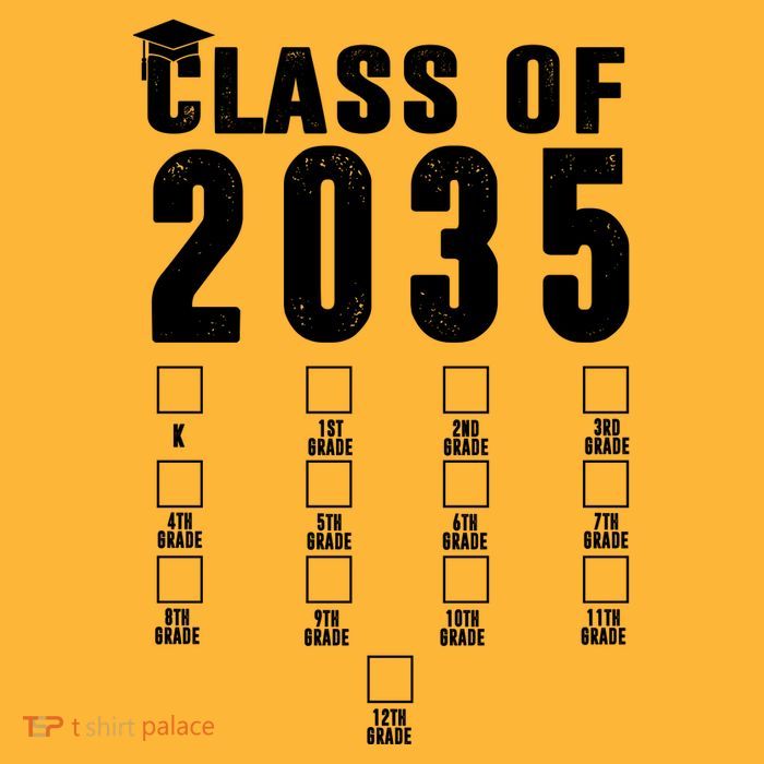 Class Of 2035 Graduation Countdown Kids T-Shirt