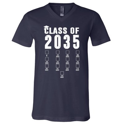 Class Of 2035 Graduation Countdown V-Neck T-Shirt