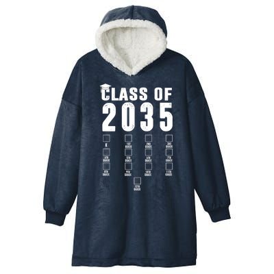 Class Of 2035 Graduation Countdown Hooded Wearable Blanket