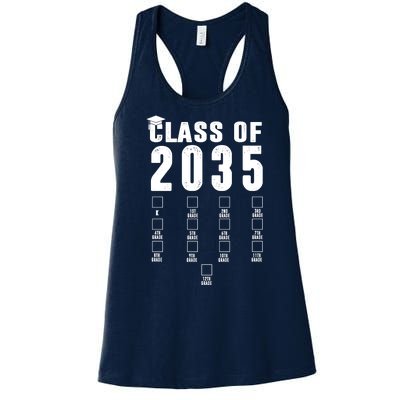 Class Of 2035 Graduation Countdown Women's Racerback Tank