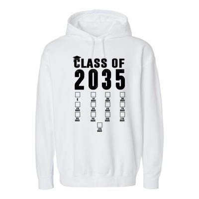 Class Of 2035 Graduation Countdown Garment-Dyed Fleece Hoodie