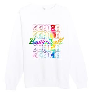 Class Of 2024 Senior Basketball Premium Crewneck Sweatshirt