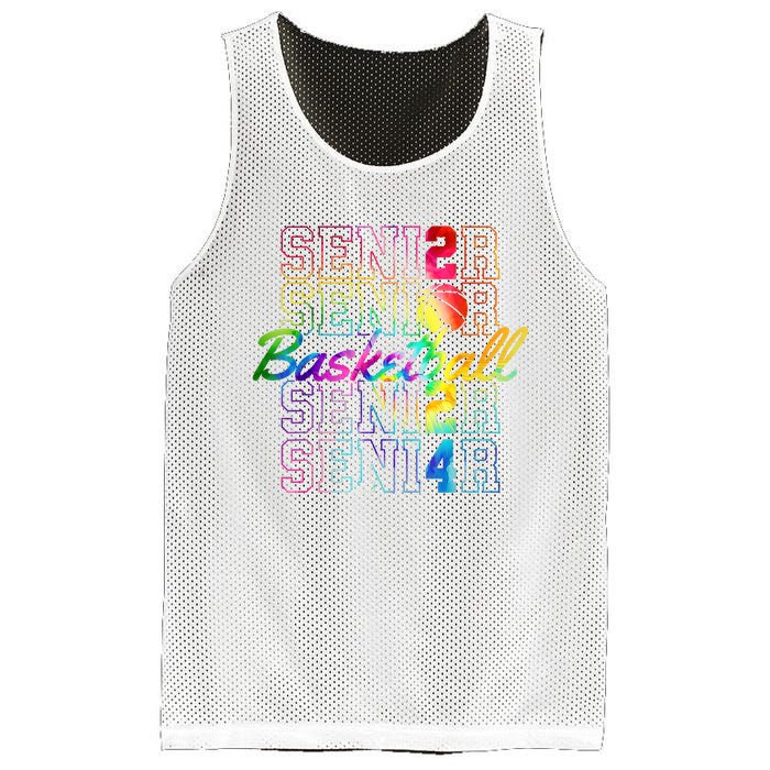 Class Of 2024 Senior Basketball Mesh Reversible Basketball Jersey Tank