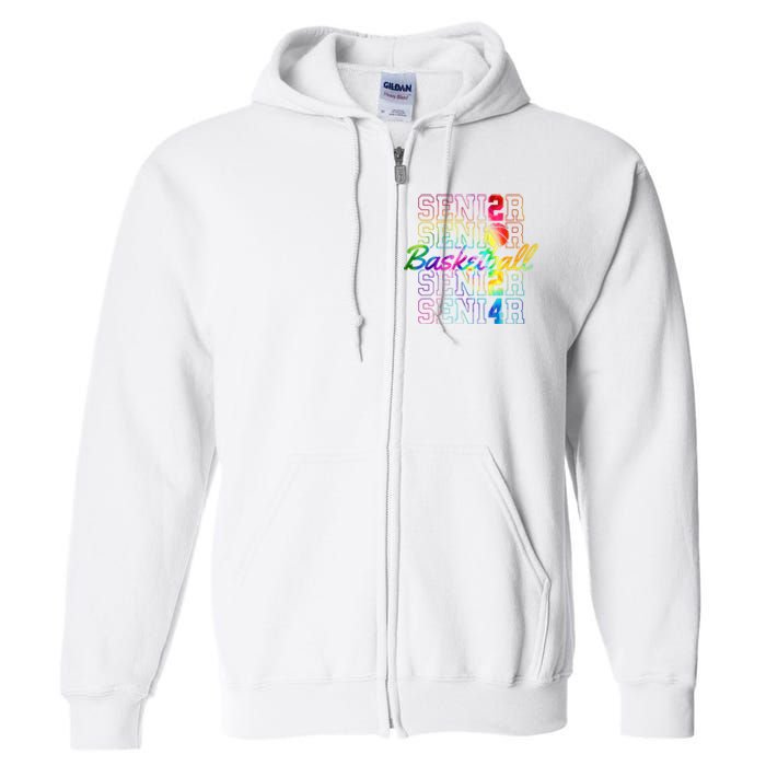 Class Of 2024 Senior Basketball Full Zip Hoodie