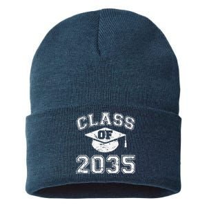 Class Of 2035 Grow With Me Graduation First Day Of School Love Sustainable Knit Beanie