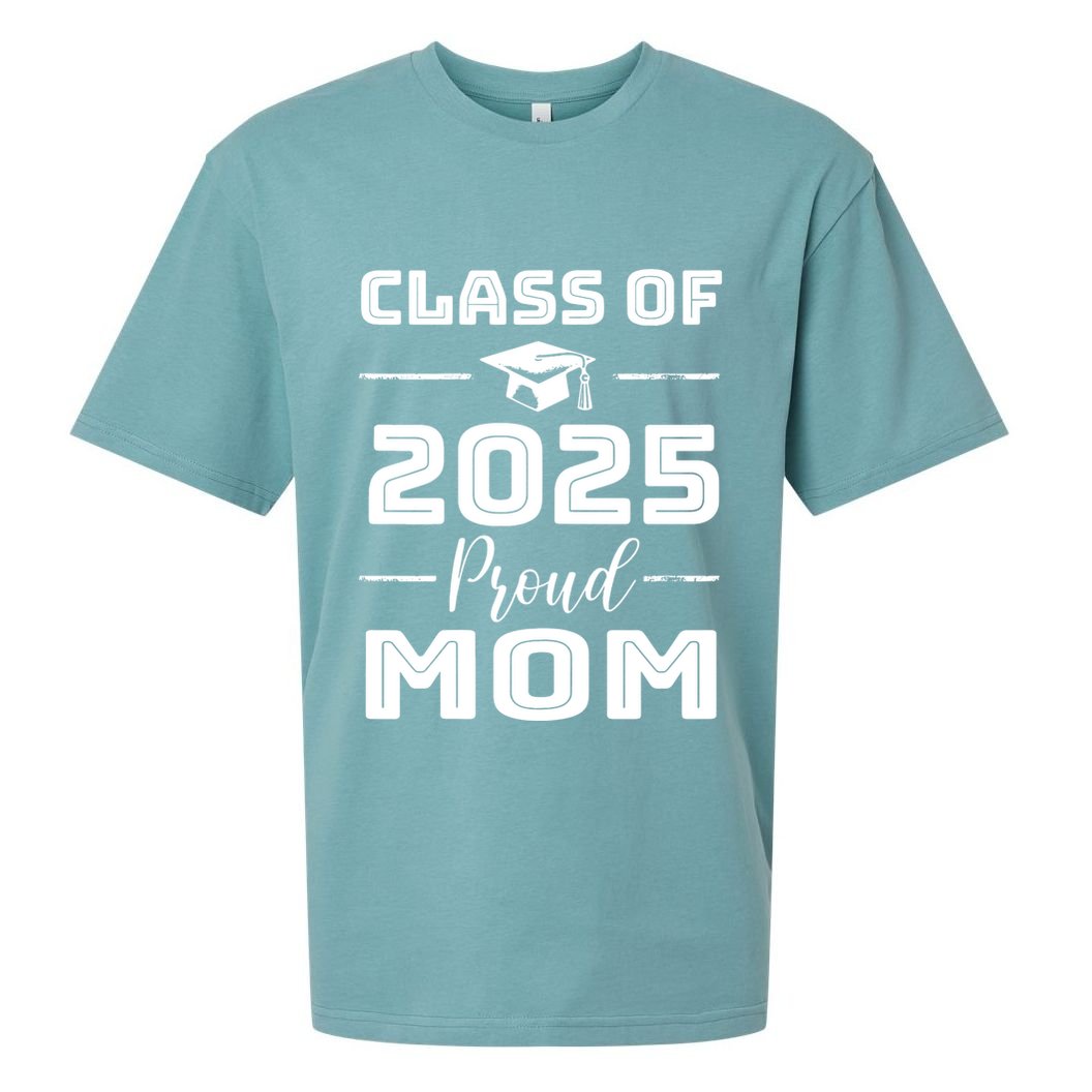 Class Of 2025 Senior 2025 Graduation Vintage School Mom 2025 Sueded Cloud Jersey T-Shirt