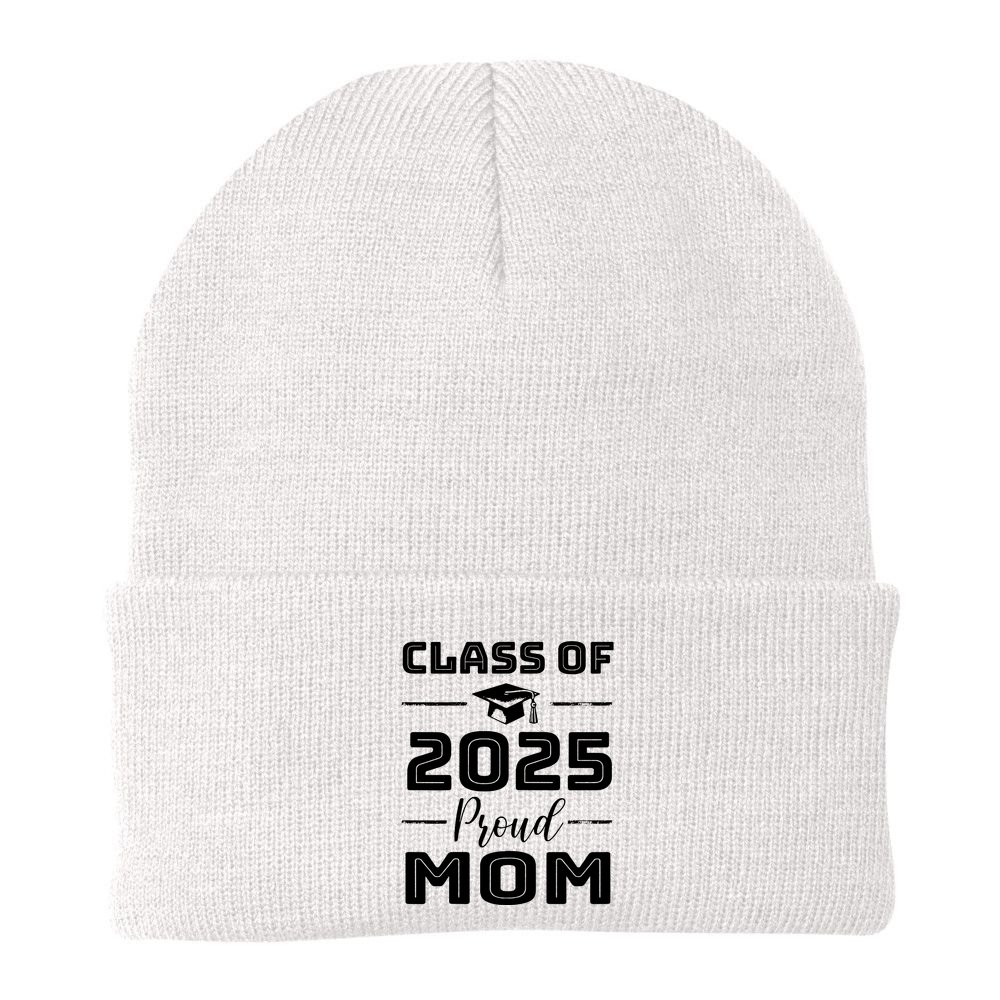 Class Of 2025 Senior 2025 Graduation Vintage School Mom 2025 Beanie