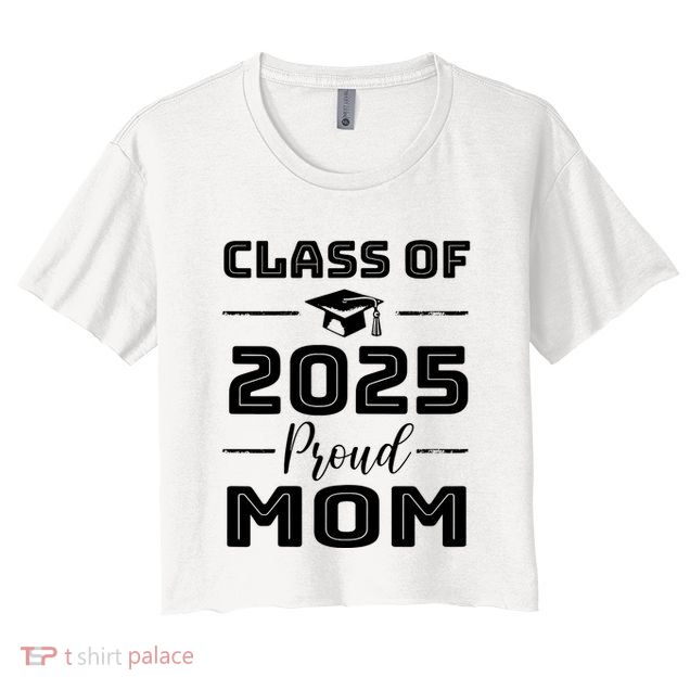 Class Of 2025 Senior 2025 Graduation Vintage School Mom 2025 Crop Top