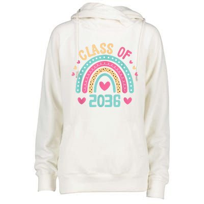 Class Of 2036 Grow With Me First Day Of School Graduation Womens Funnel Neck Pullover Hood