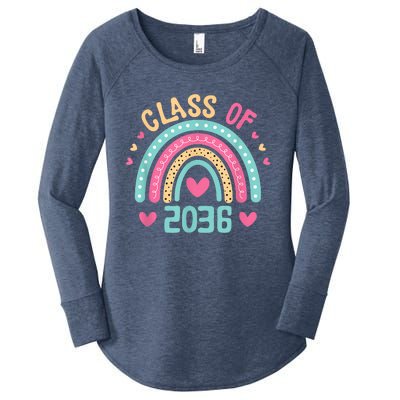 Class Of 2036 Grow With Me First Day Of School Graduation Women's Perfect Tri Tunic Long Sleeve Shirt