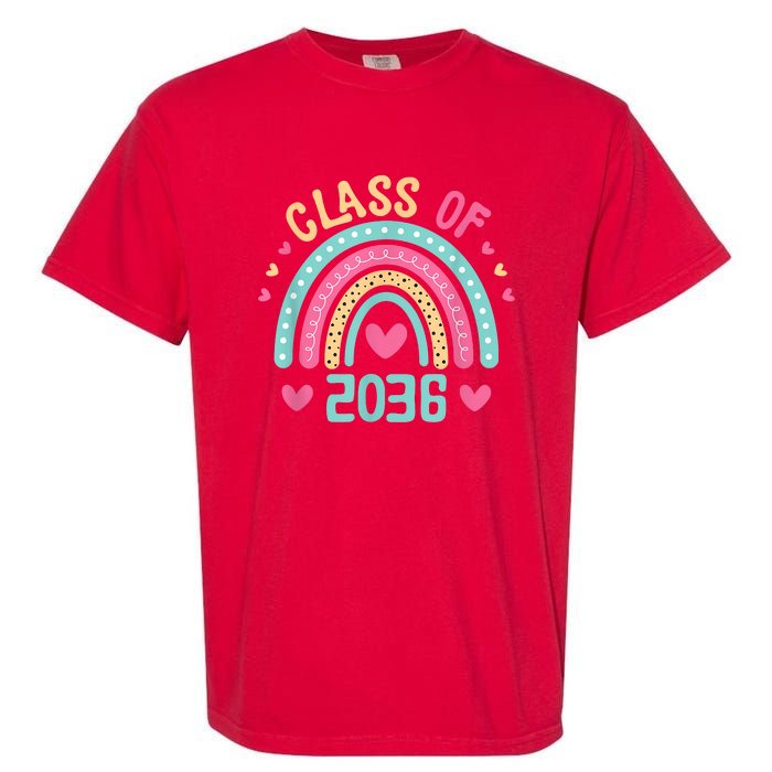 Class Of 2036 Grow With Me First Day Of School Graduation Garment-Dyed Heavyweight T-Shirt