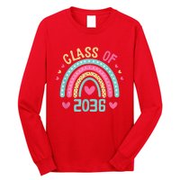 Class Of 2036 Grow With Me First Day Of School Graduation Long Sleeve Shirt