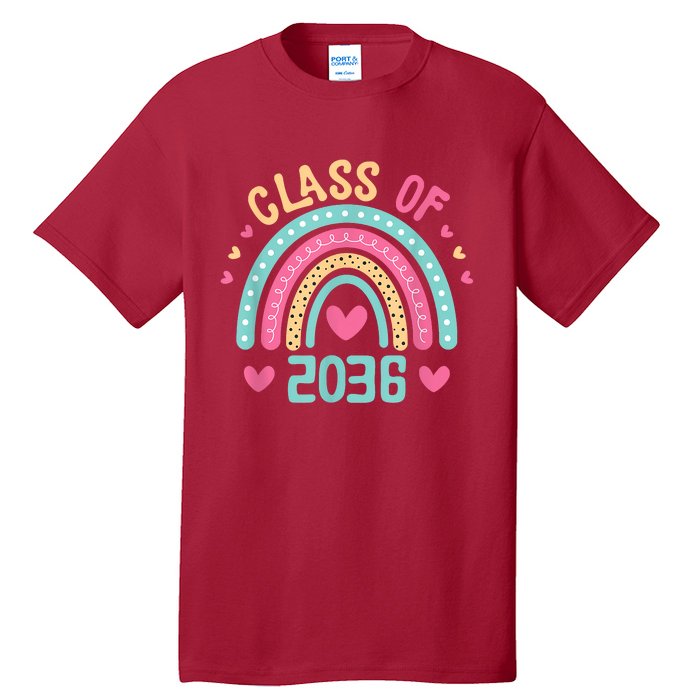 Class Of 2036 Grow With Me First Day Of School Graduation Tall T-Shirt