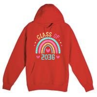 Class Of 2036 Grow With Me First Day Of School Graduation Premium Pullover Hoodie