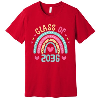 Class Of 2036 Grow With Me First Day Of School Graduation Premium T-Shirt