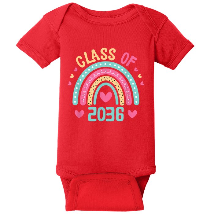 Class Of 2036 Grow With Me First Day Of School Graduation Baby Bodysuit