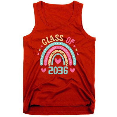 Class Of 2036 Grow With Me First Day Of School Graduation Tank Top