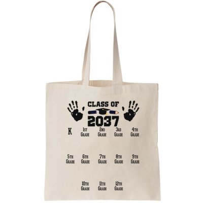 Class Of 2037 Grow With Me Handprint Prek 12th Grade Bag