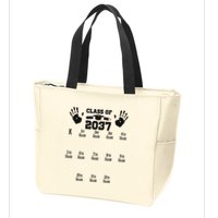 Class Of 2037 Grow With Me Handprint Prek 12th Grade Zip Tote Bag