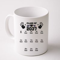 Class Of 2037 Grow With Me Handprint Prek 12th Grade Mug