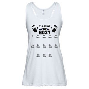 Class Of 2037 Grow With Me Handprint Prek 12th Grade Ladies Essential Flowy Tank