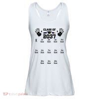 Class Of 2037 Grow With Me Handprint Prek 12th Grade Ladies Essential Flowy Tank
