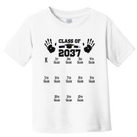 Class Of 2037 Grow With Me Handprint Prek 12th Grade Toddler T-Shirt