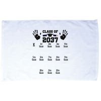 Class Of 2037 Grow With Me Handprint Prek 12th Grade Microfiber Hand Towel
