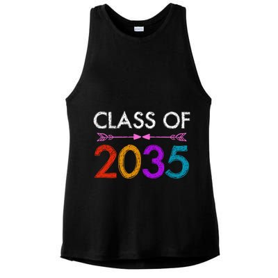 Class Of 2035 Cute Graduation Ladies PosiCharge Tri-Blend Wicking Tank