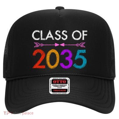 Class Of 2035 Cute Graduation High Crown Mesh Back Trucker Hat