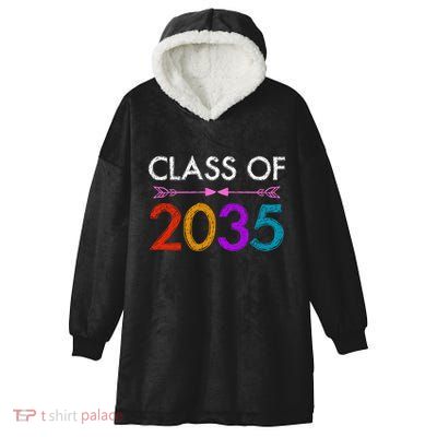 Class Of 2035 Cute Graduation Hooded Wearable Blanket
