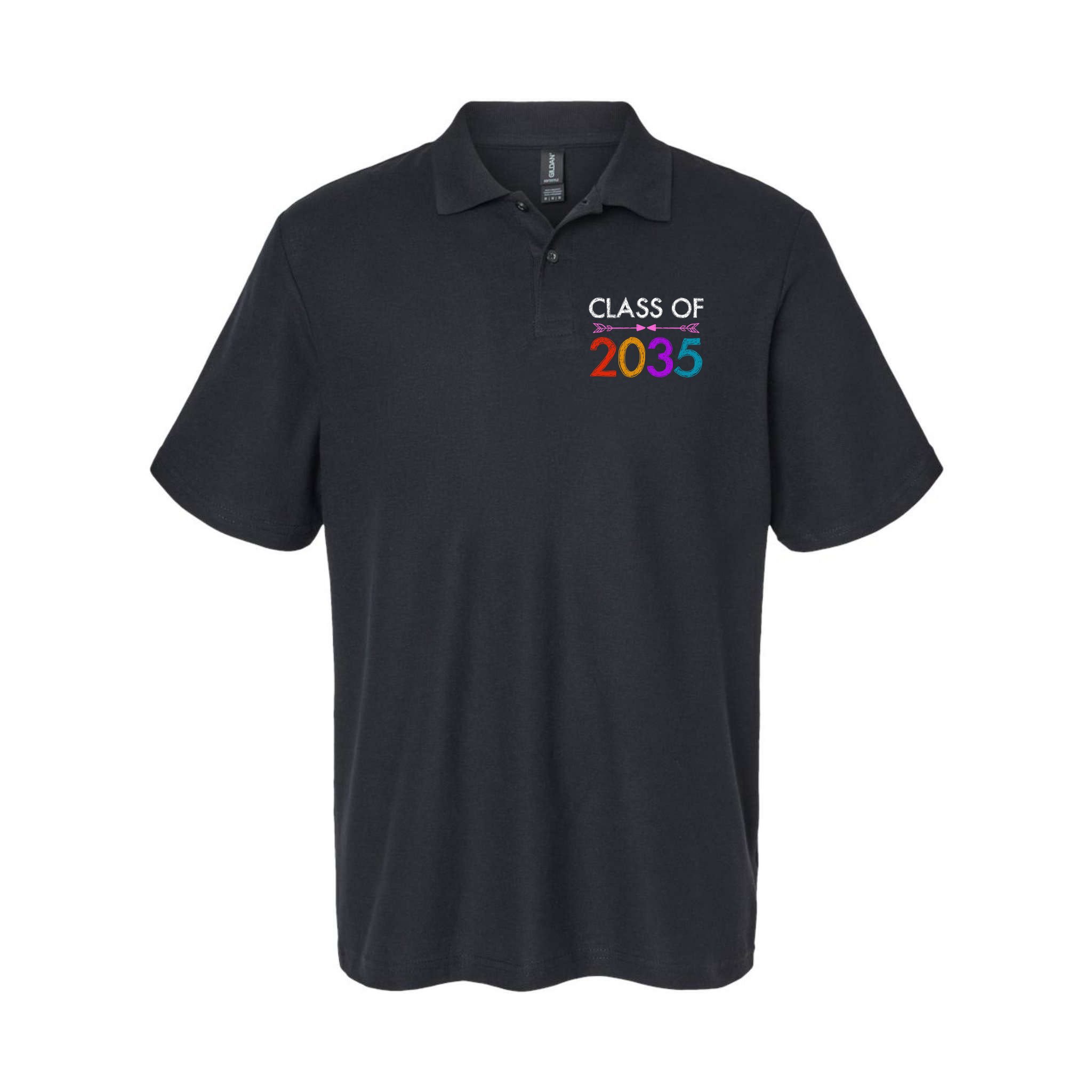 Class Of 2035 Cute Graduation Polo